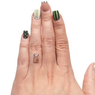 1.81 Carat Orange Salt and Pepper Double Cut Emerald Diamond