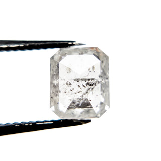 2.24 Carat Icy Salt and Pepper Double Cut Emerald Diamond