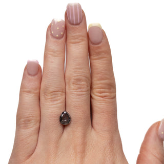 Salt and pepper pear diamond