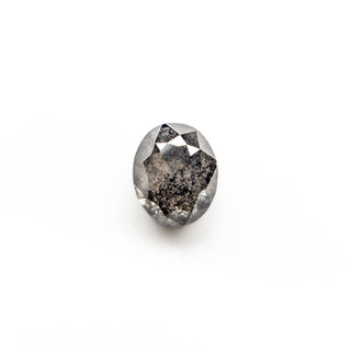 Black speckled oval diamond