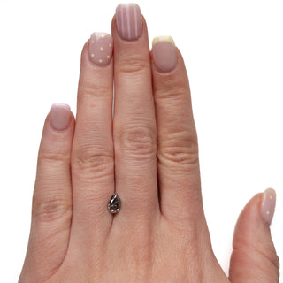 Salt and pepper pear diamond
