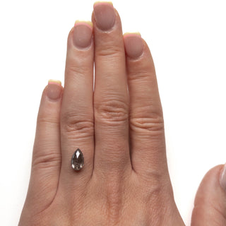 Salt and pepper pear diamond