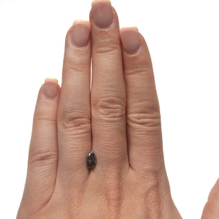 Salt and pepper pear diamond