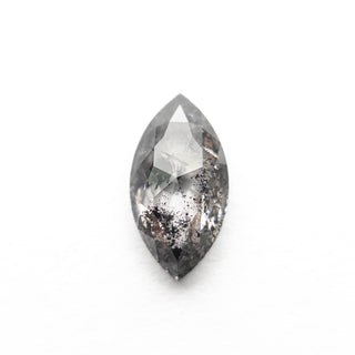 Black speckled marquise diamond