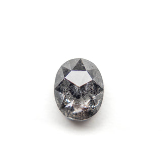 Salt and pepper oval diamond