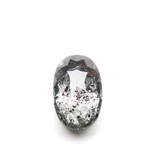 Salt and pepper oval diamond