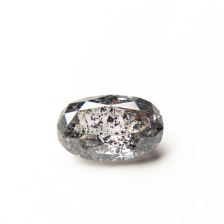 Black speckled oval diamond
