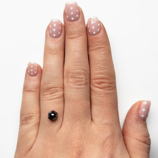 Black hexagon diamond