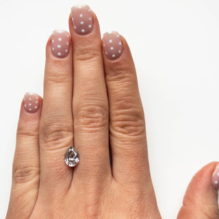 1.95 CARAT CANADIAN SALT AND PEPPER BRILLIANT CUT PEAR DIAMOND