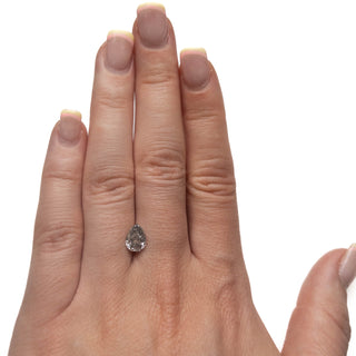 Salt and pepper pear diamond