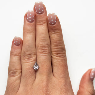 Icy white salt and pepper diamond