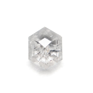 Icy white hexagon shaped diamond