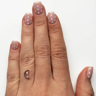 .91 CARAT CANADIAN SALT AND PEPPER ROSE CUT CRESCENT MOON DIAMOND