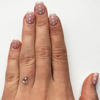 .84 CARAT CANADIAN SALT AND PEPPER DOUBLE CUT CRESCENT MOON DIAMOND