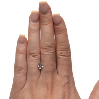 Salt and pepper pear diamond