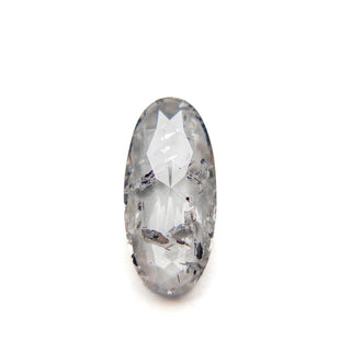 Salt and pepper oval diamond