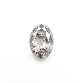 Salt and pepper oval diamond