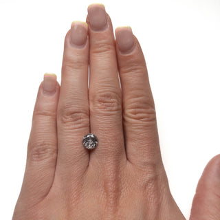 Round salt and pepper diamond