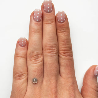 .90 Carat Salt and Pepper Double Cut Hexagon Diamond