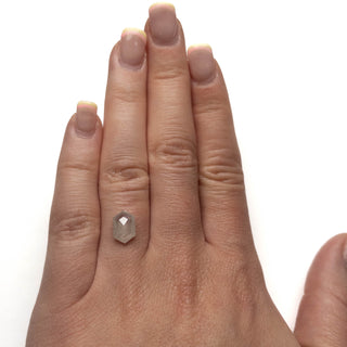 White hexagon diamond