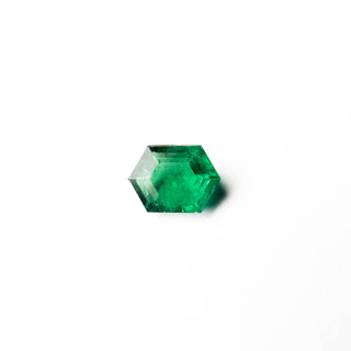 Natural green hexagon emerald