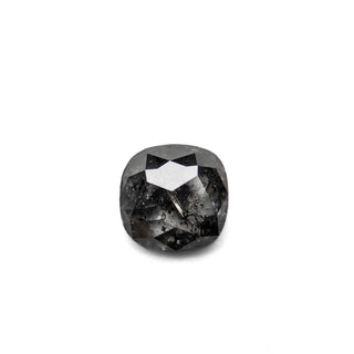 Black salt and pepper cushion diamond