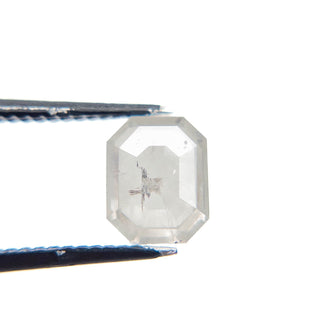 Icy white rectangle diamond