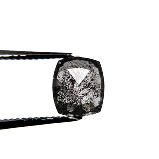 Black cushion diamond