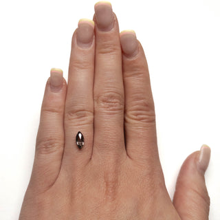 Salt and pepper marquise diamond