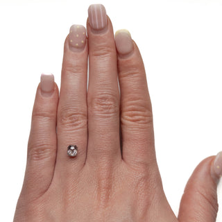 1.07 Carat Salt and Pepper Rose Cut Asscher Diamond