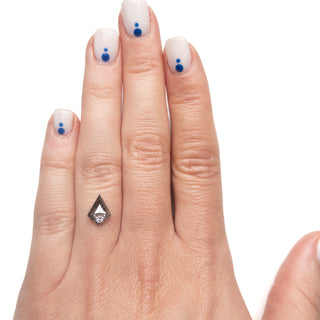 Kite shaped salt and pepper diamond