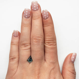 Natural teal sapphire