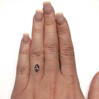 Salt and pepper marquise diamond