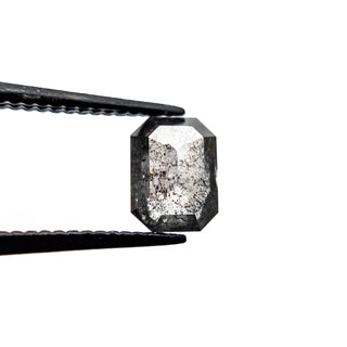 Black speckled emerald diamond