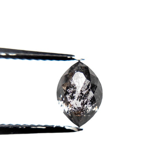 Salt and pepper marquise diamond
