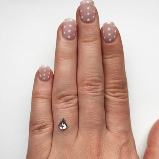 Icy white kite diamond