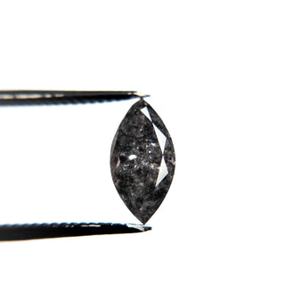 Salt and pepper marquise diamond