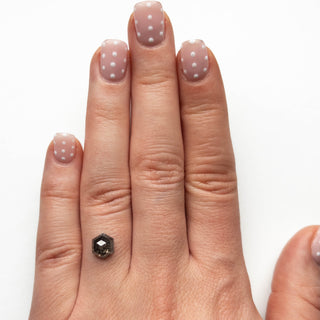 Black hexagon diamond