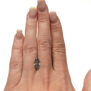 Salt and pepper marquise diamond