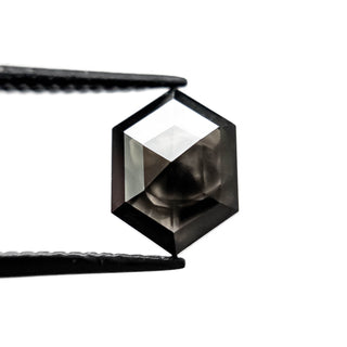 Smoky black hexagon diamond