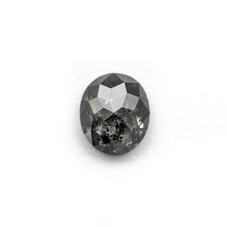 Black speckled oval diamond