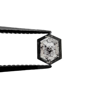 Black speckled hexagon diamond