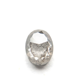 Icy white oval diamond