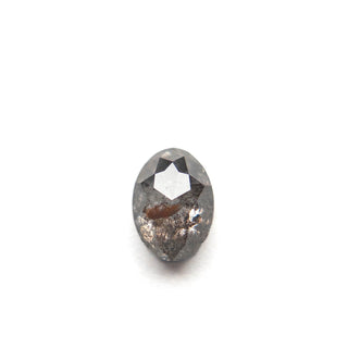 Salt and pepper oval diamond