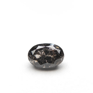 Black salt and pepper oval diamond