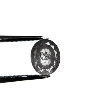 Black oval diamond