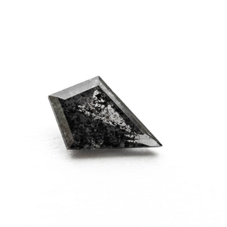 1.64 Carat Black Speckled Step Cut Kite Diamond