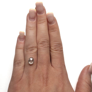 White oval diamond
