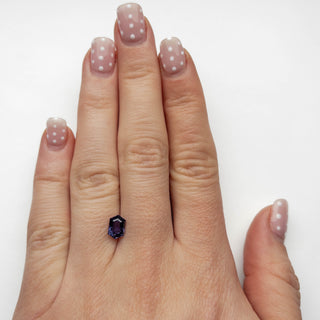 Natural purple sapphire