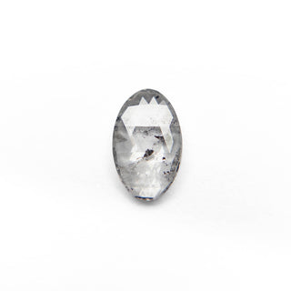 Salt and pepper oval diamond